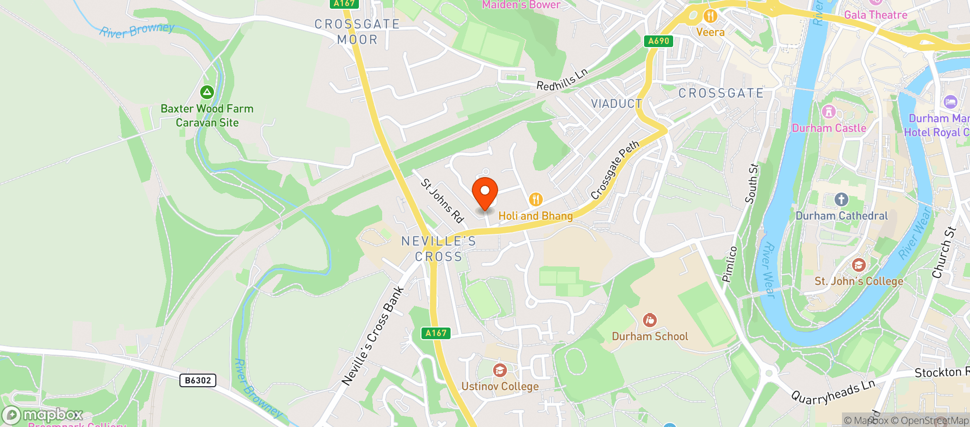Map showing Sainsburys Wynyard