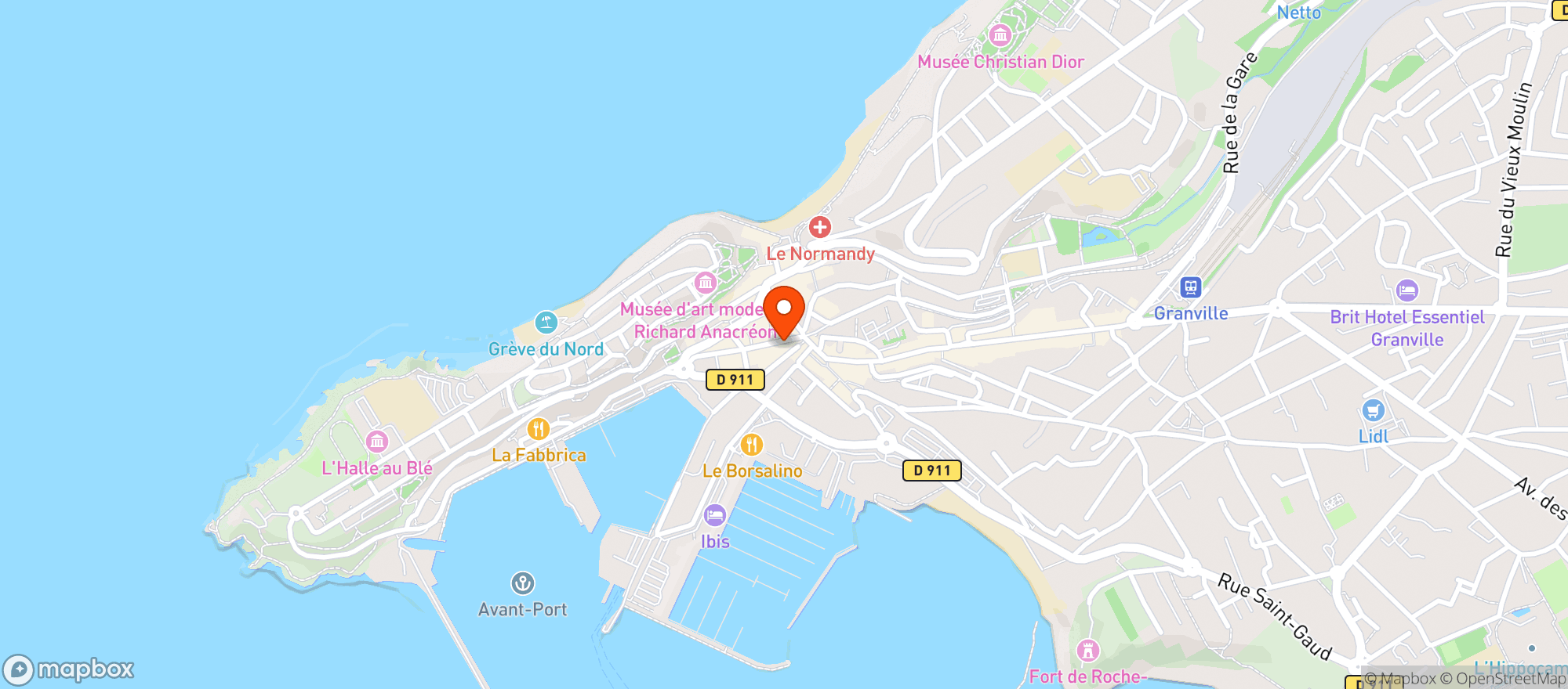 Map showing Maison Nicolas