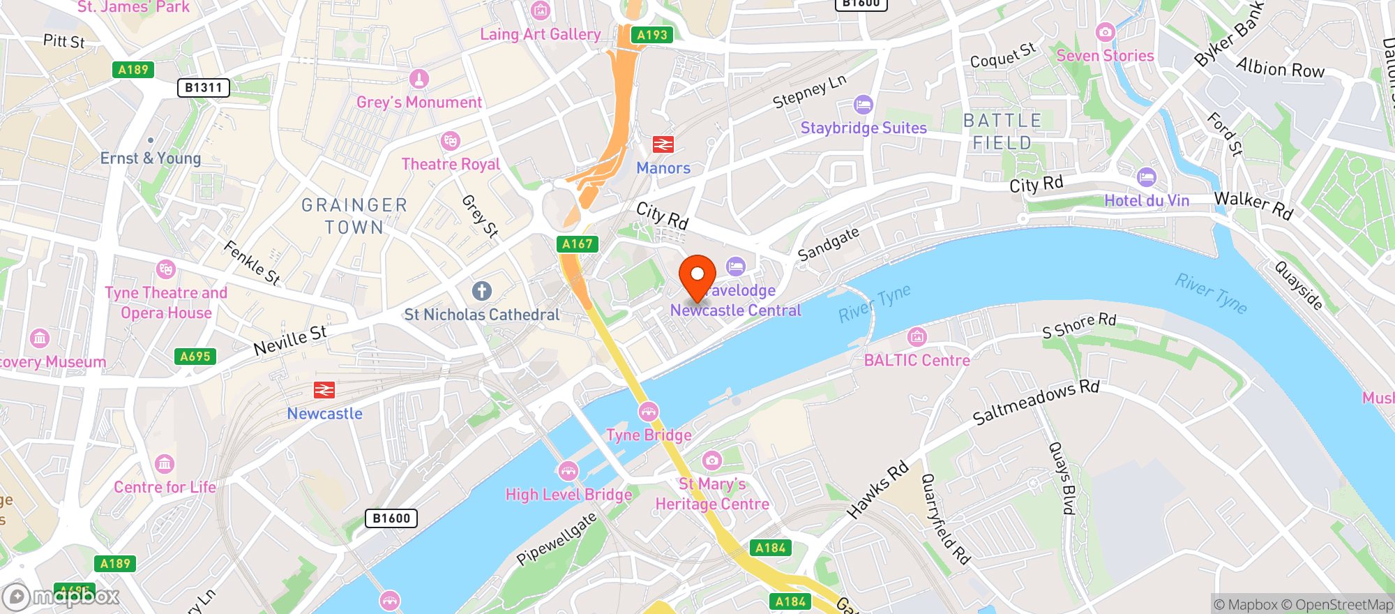 Map showing St Vincent