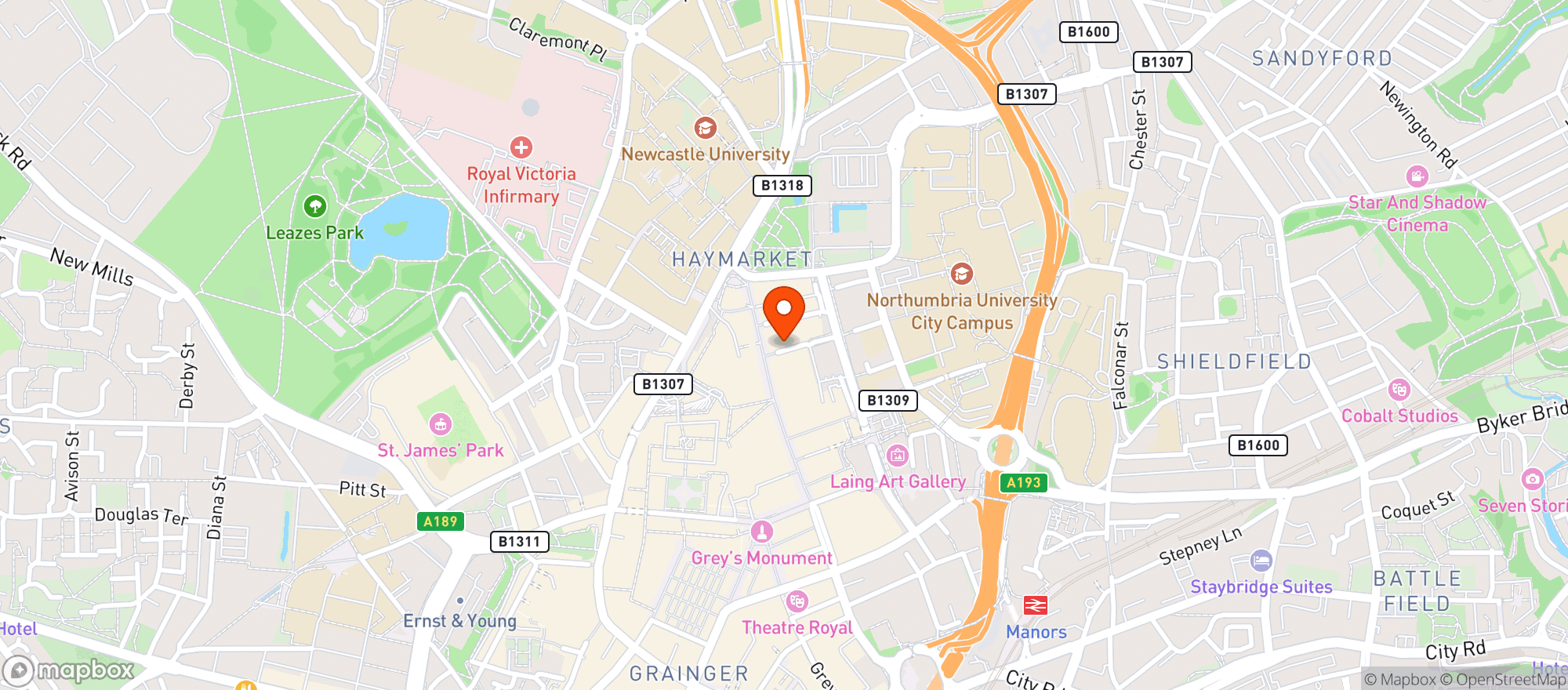 Map showing City Tavern