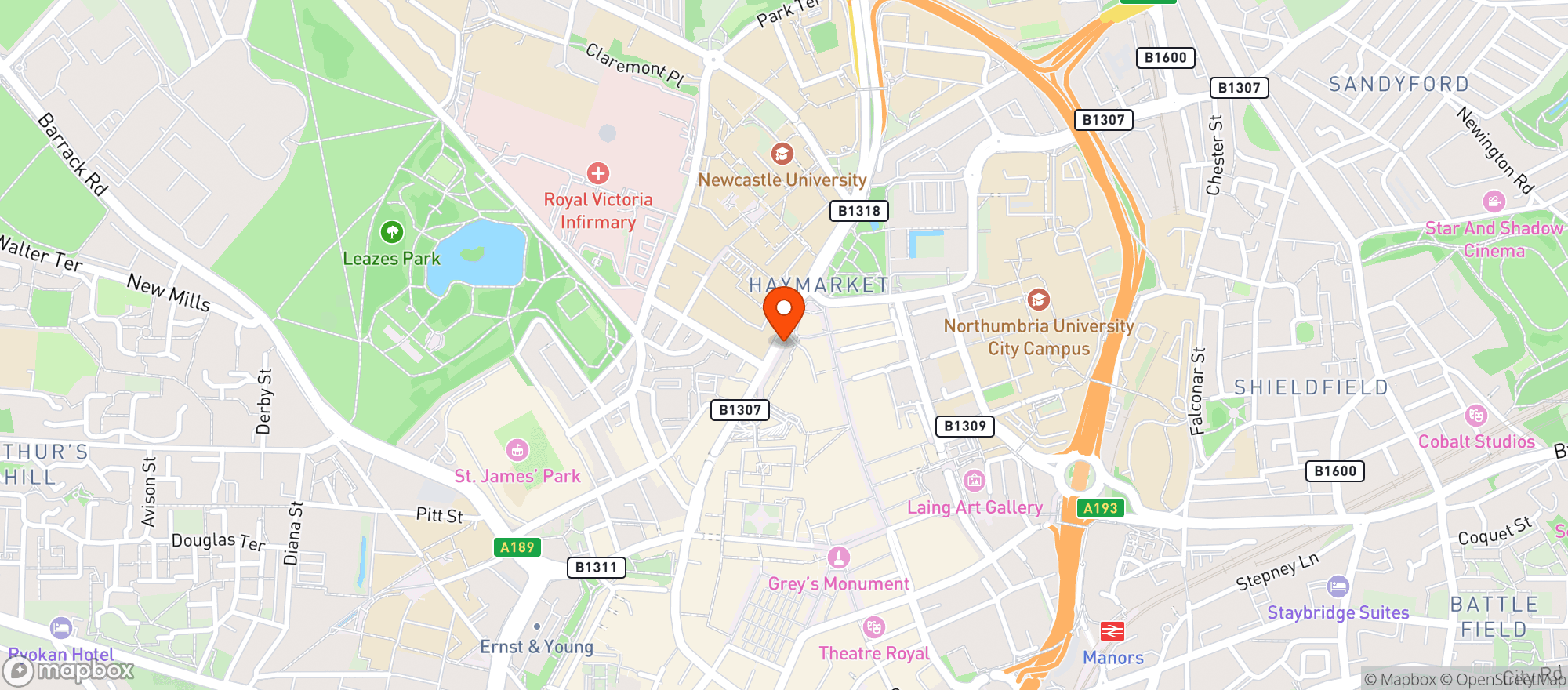 Map showing The Junction