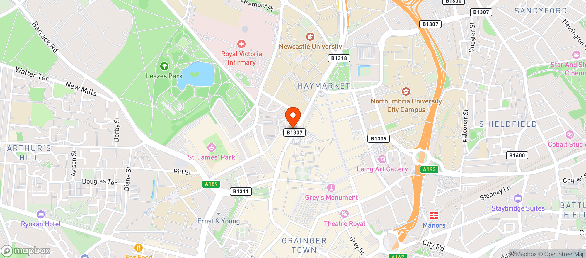 Map showing Percy Arms
