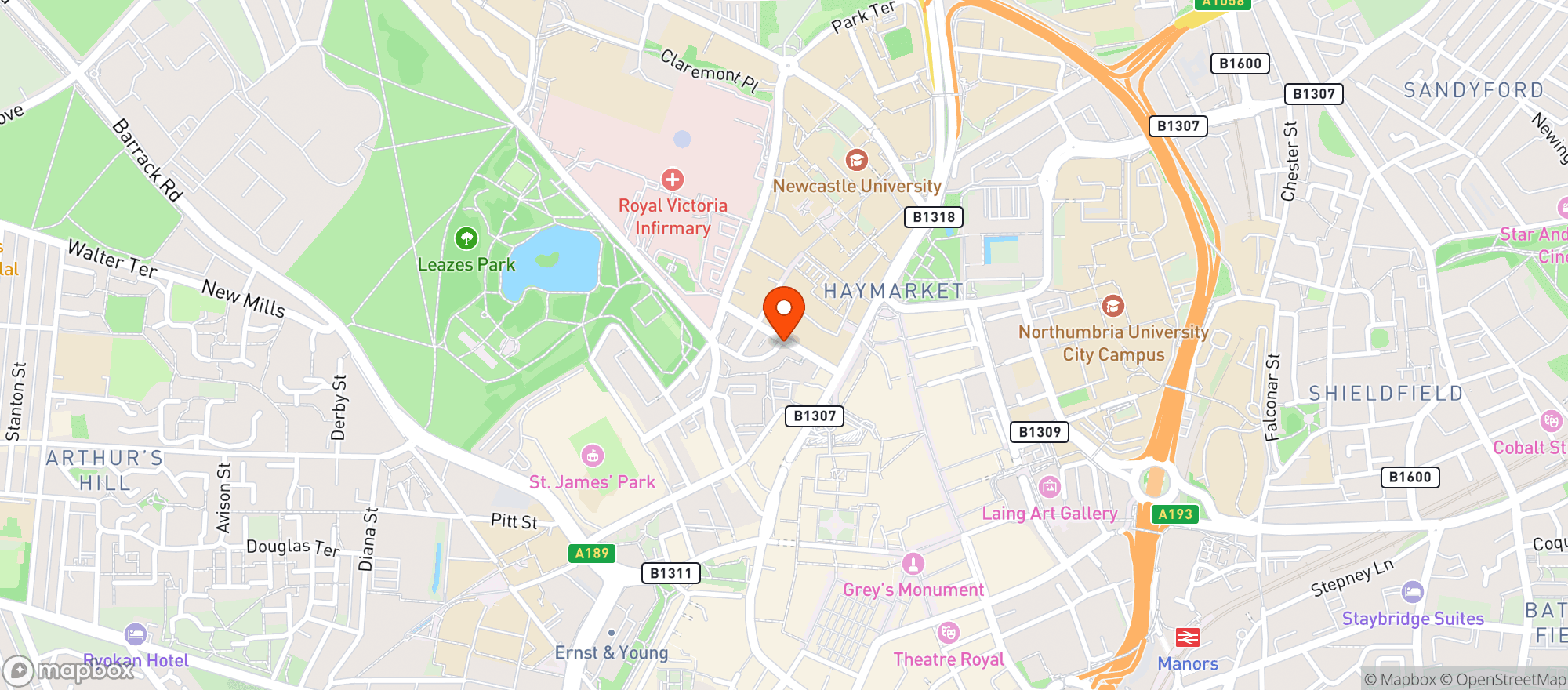 Map showing Mean Eyed Cat