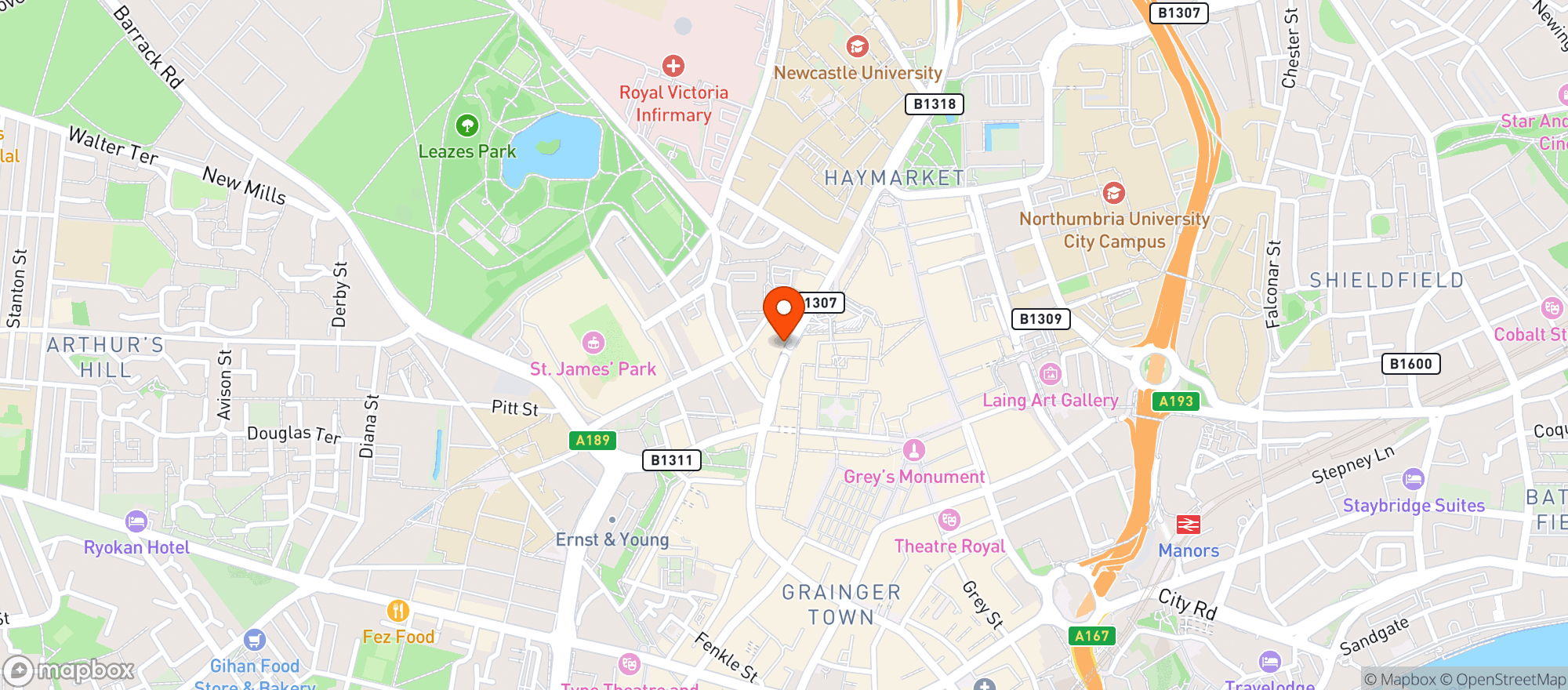 Map showing The Magpie