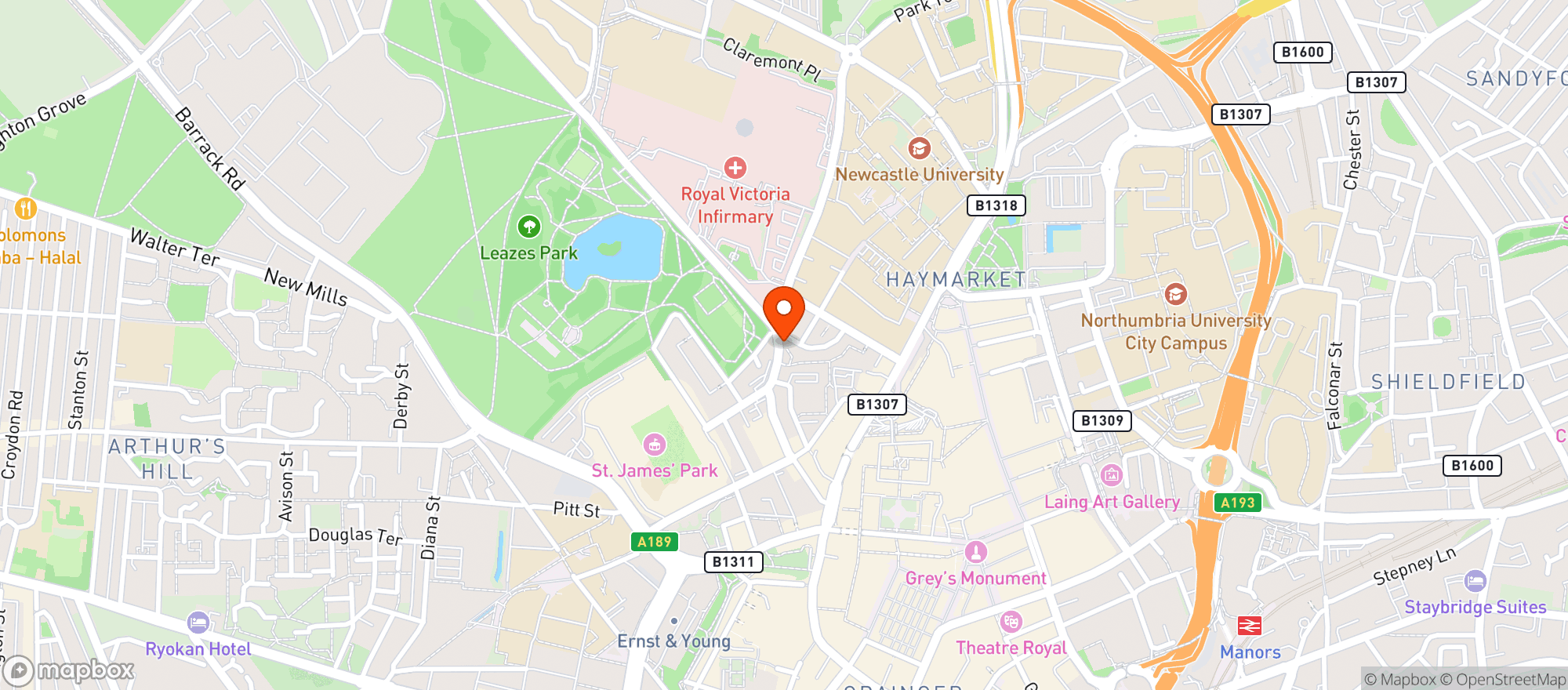 Map showing The Trent House