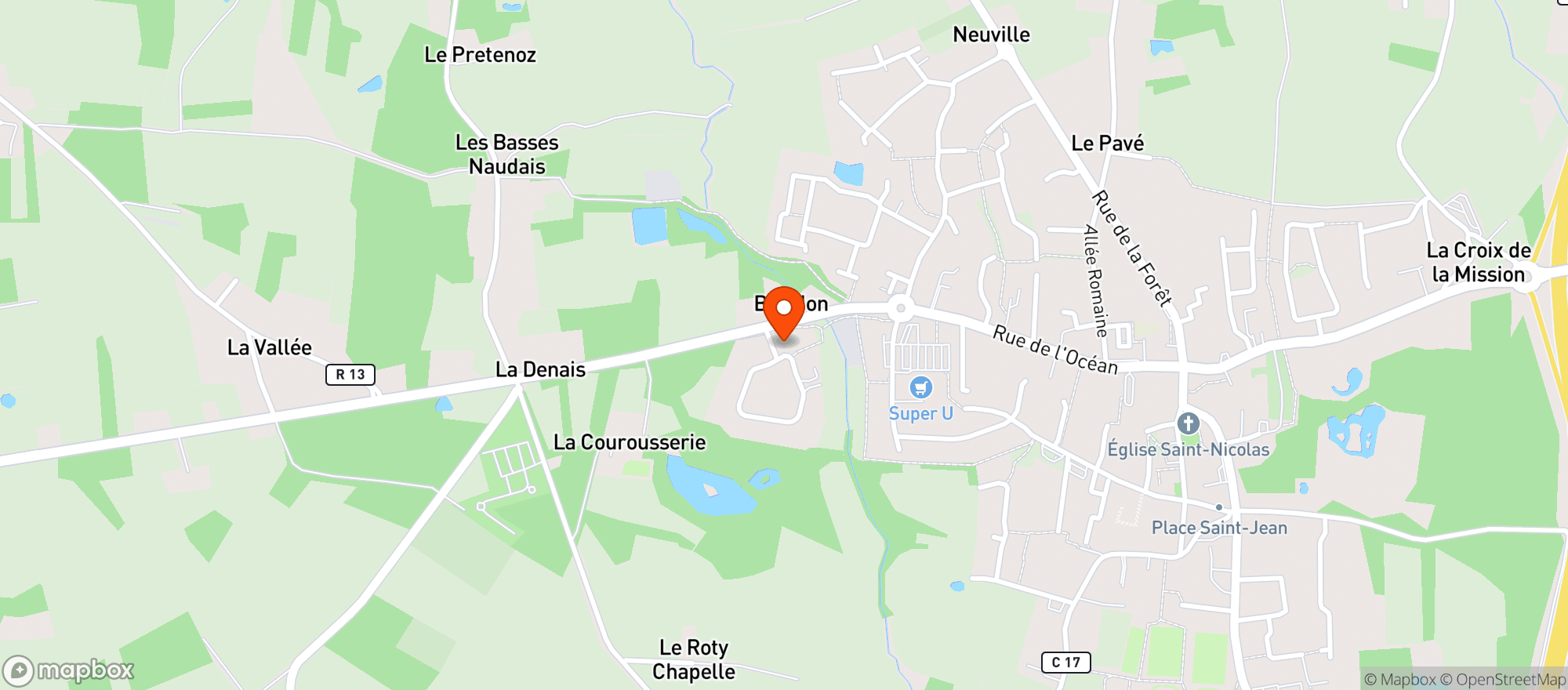 Map showing LA Cave Des Saveurs (Sarl Delbart)