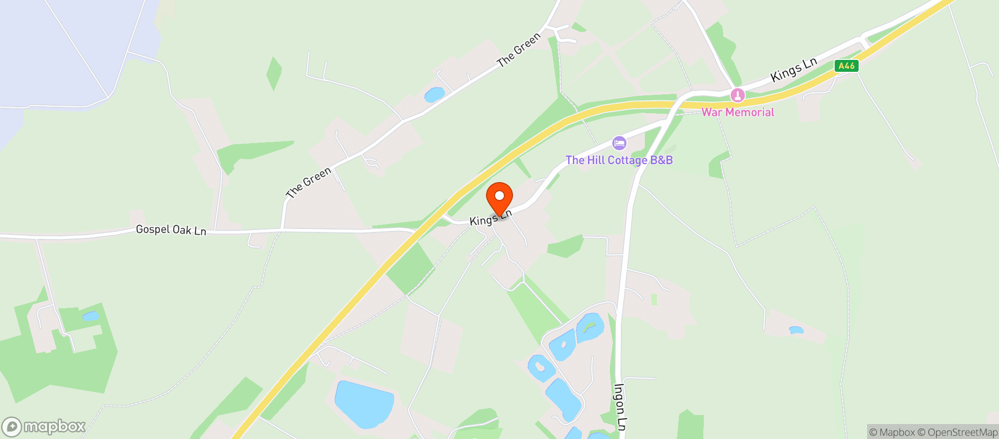 Map showing Cobbs Stratford