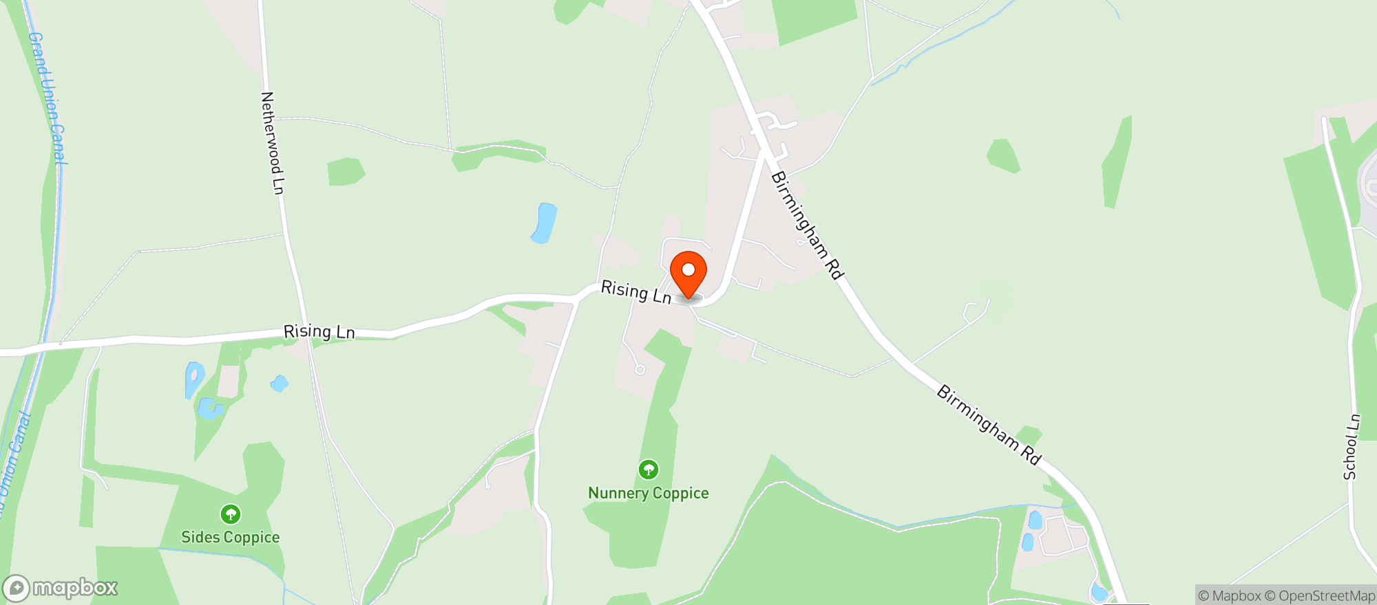 Map showing Baddesley Clinton, National Trust Reception and Shop