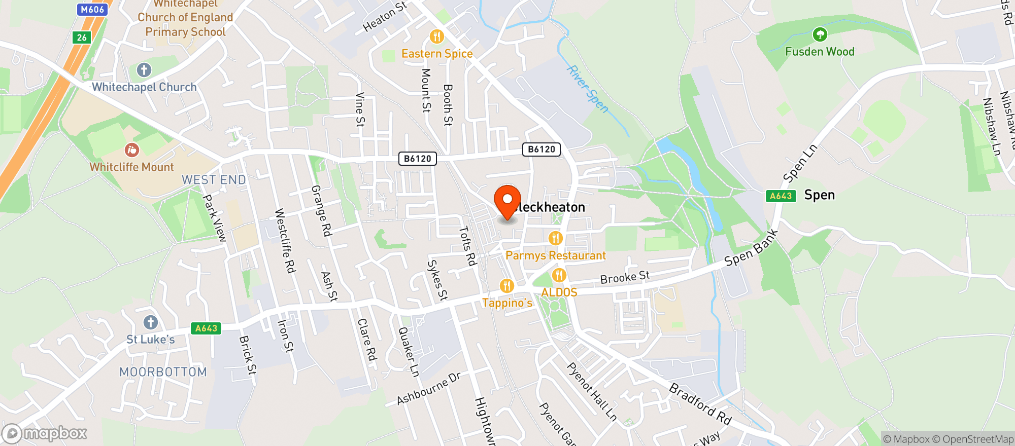 Map showing Tesco