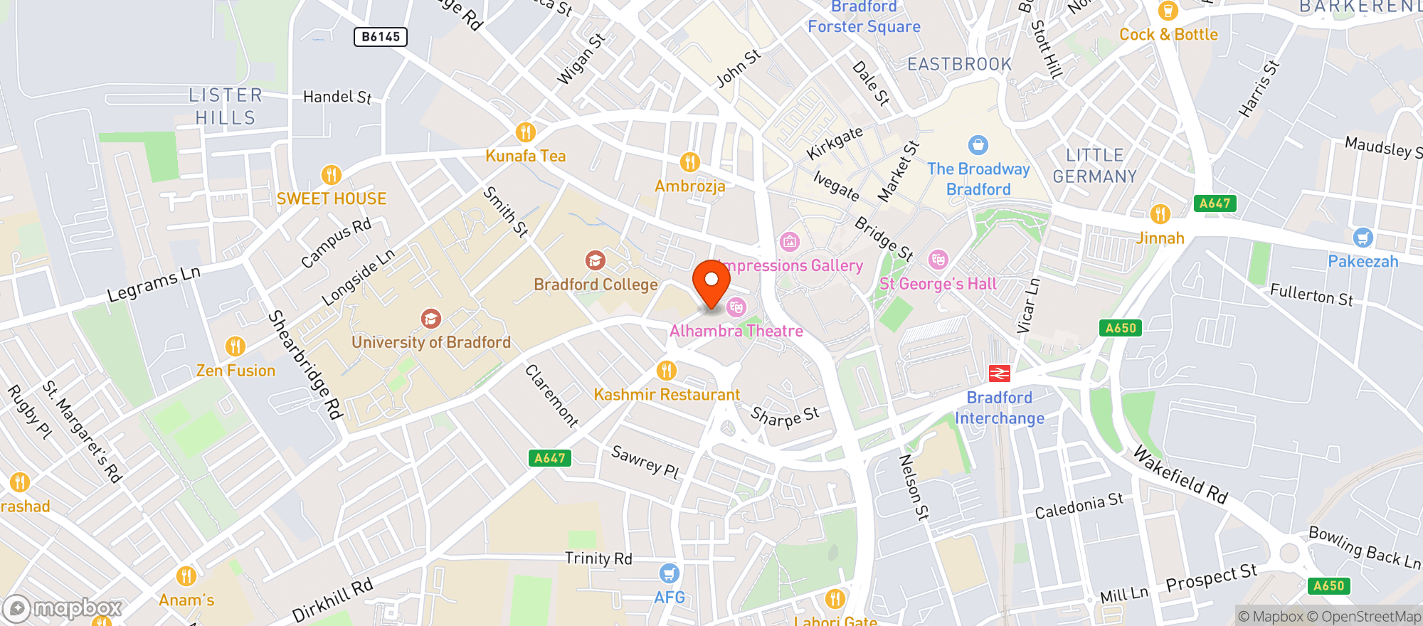 Map showing The Alhambra Studio