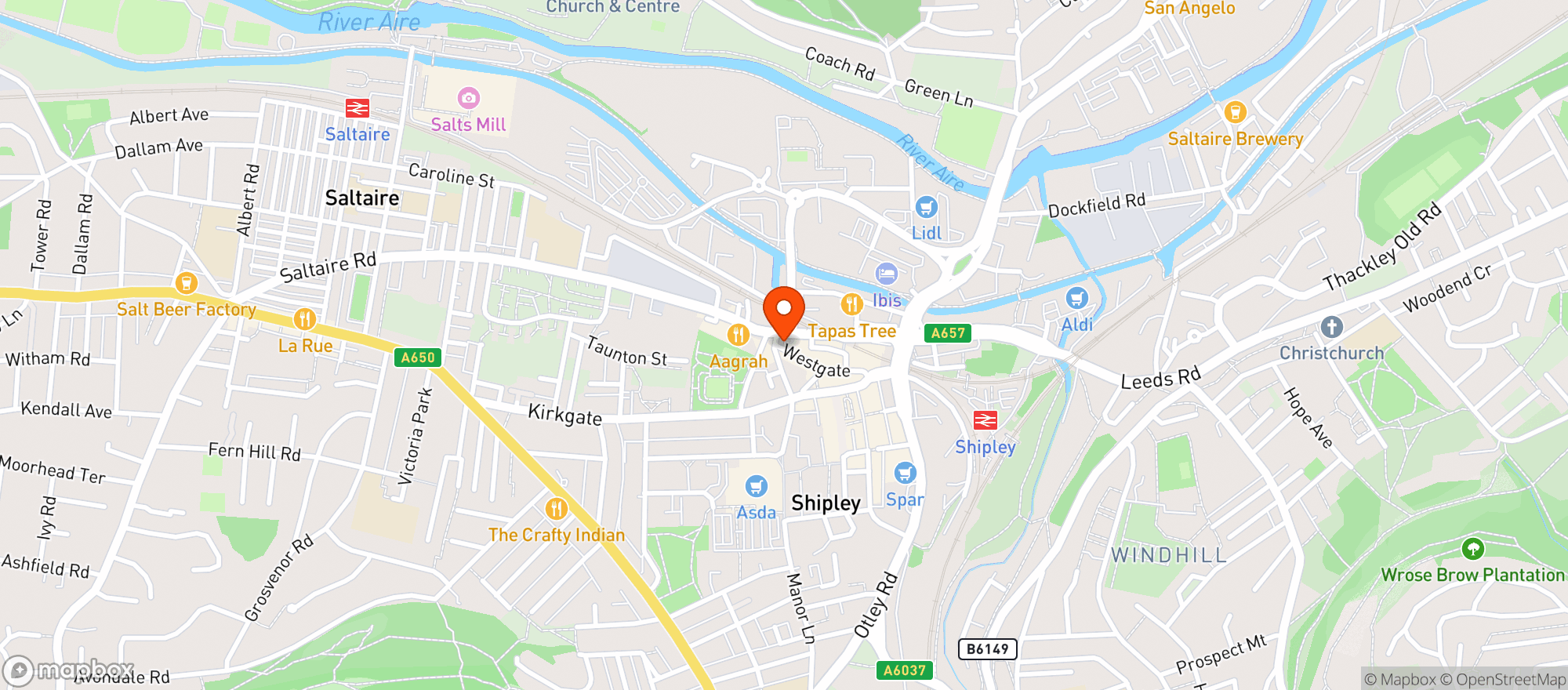 Map showing Hullabaloo