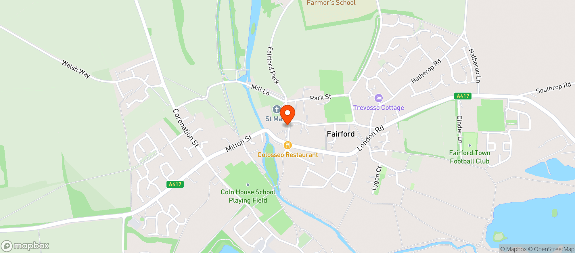 Map showing The Bull