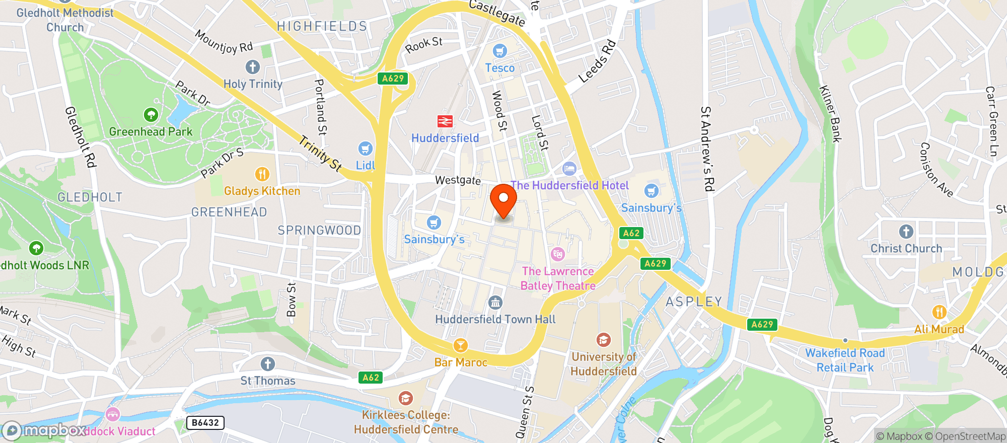Map showing The George