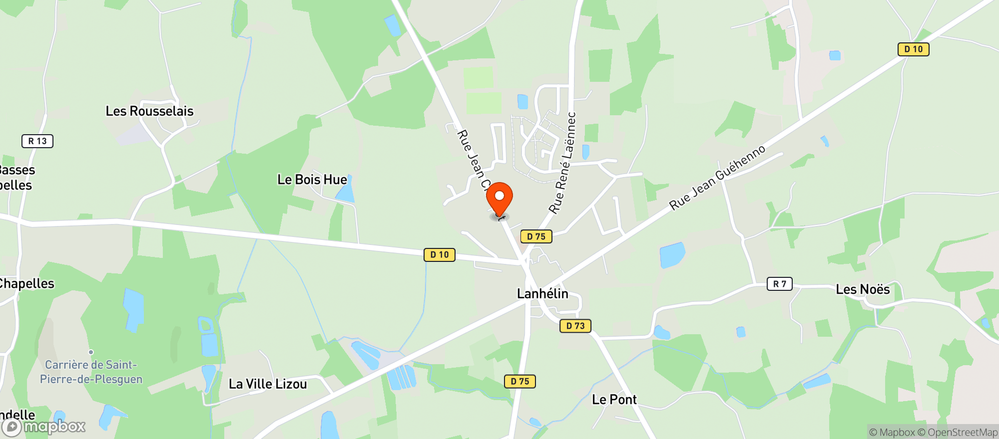 Map showing SAS CD VIN (Cave du granit bleu)