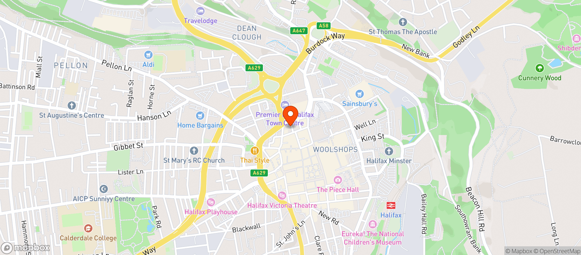 Map showing The Grayston Unity