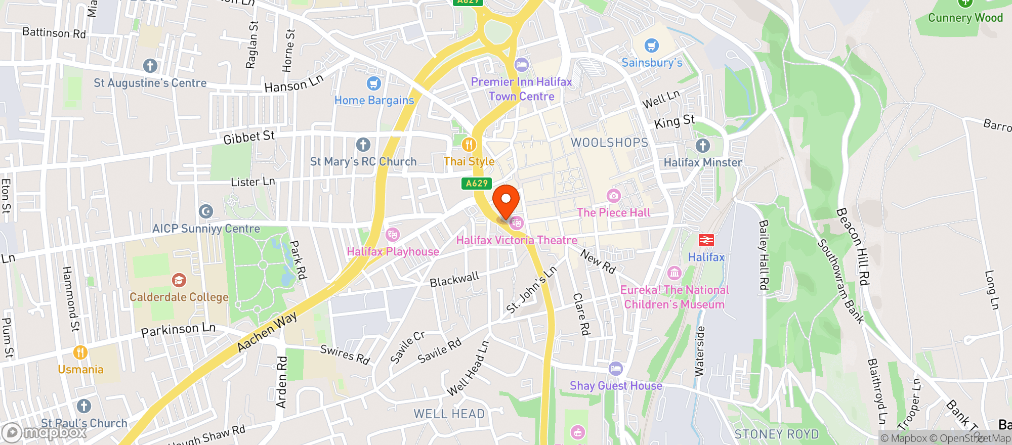 Map showing Victorian Craft Beer Cafe