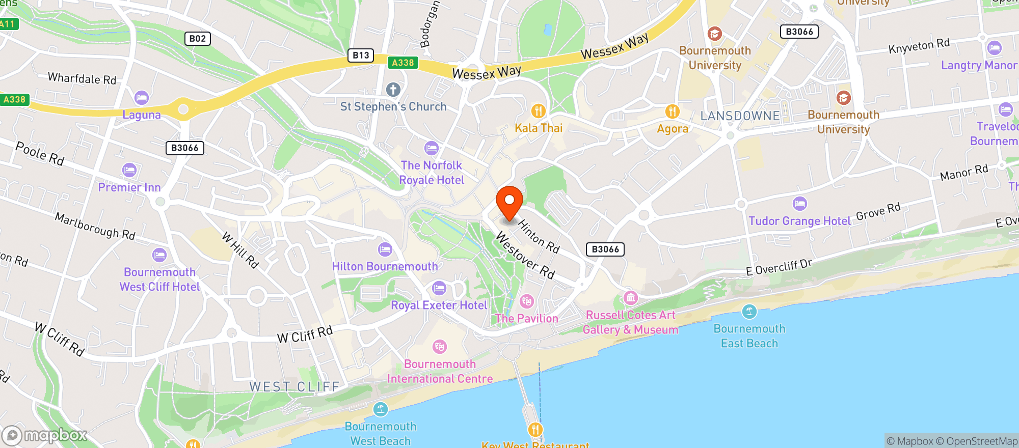 Map showing Brass Haus