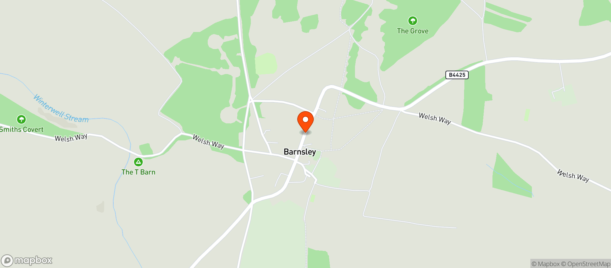 Map showing The Village Pub