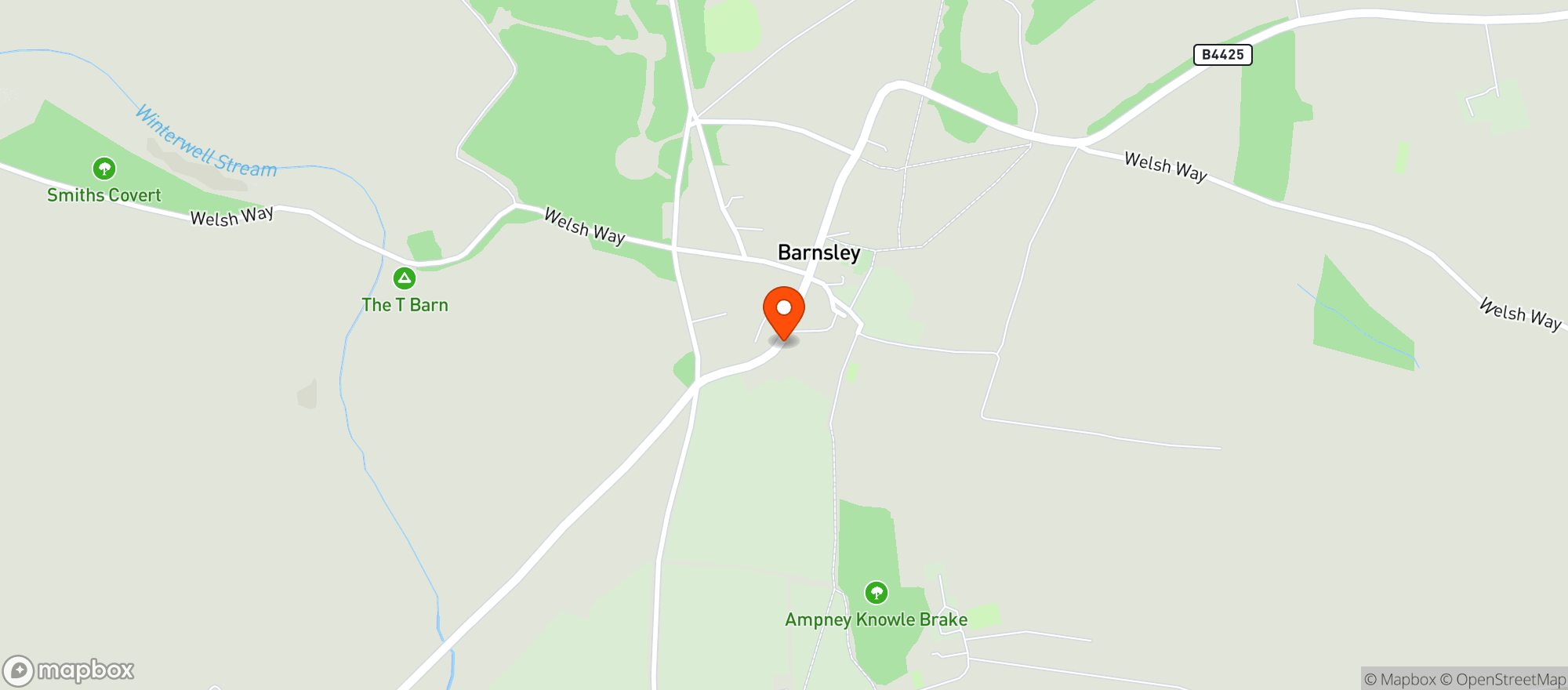 Map showing THE PIG-in the Cotswolds