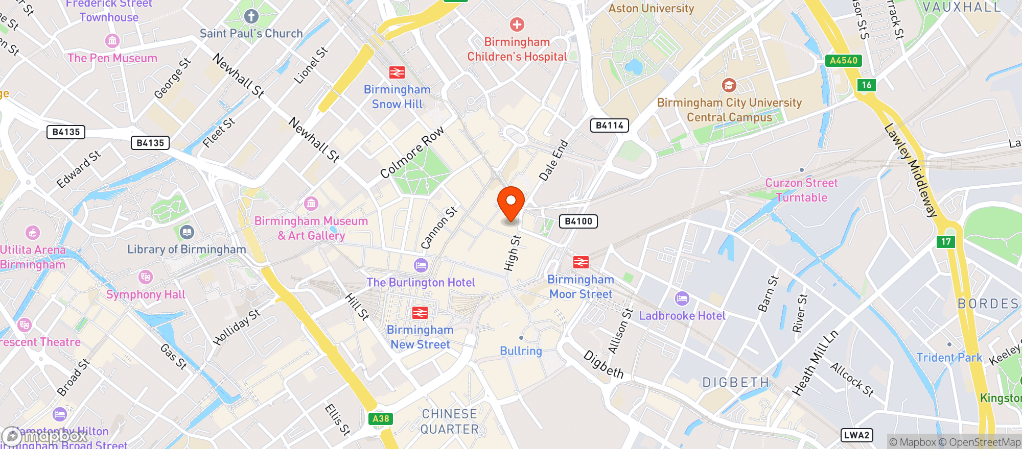 Map showing Barsana Pure Vegetarian And Vegan Indian Restaurant