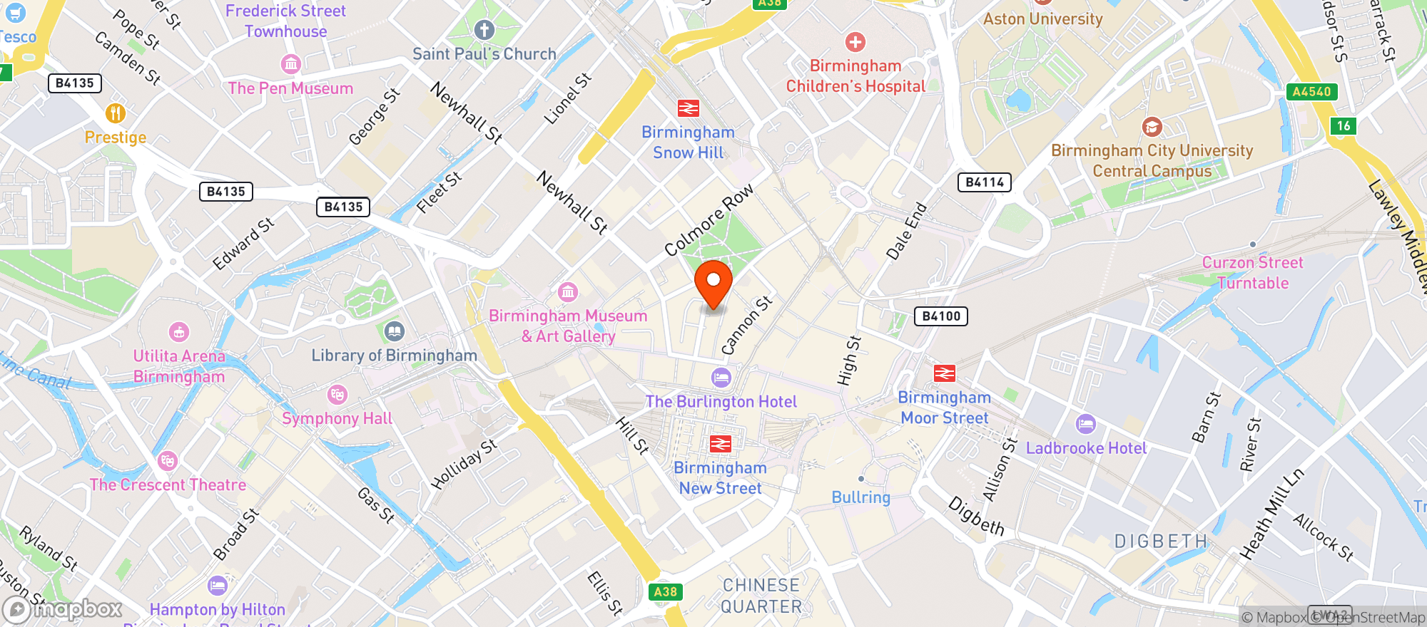 Map showing Head Of Steam