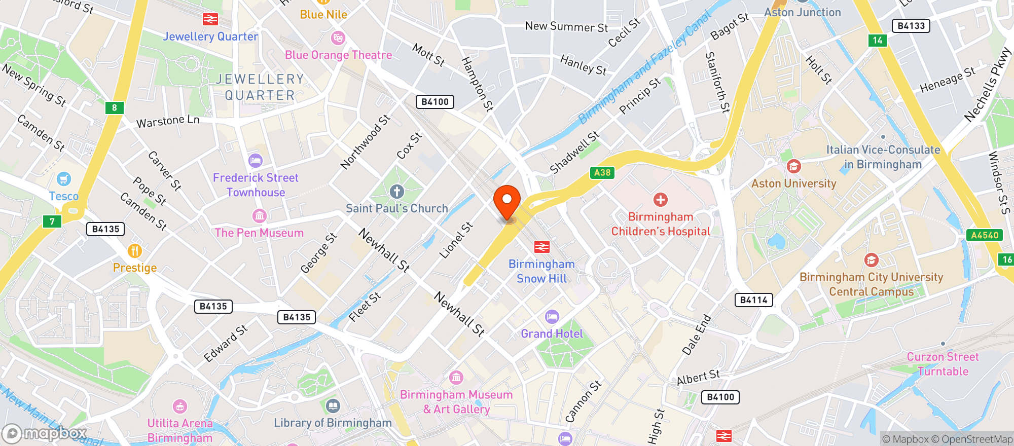 Map showing Connolly's Wine Bars
