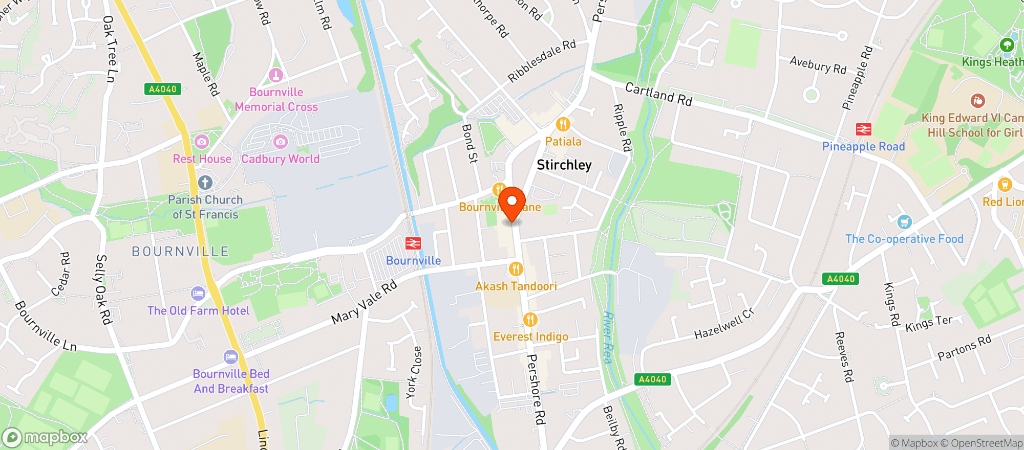Map showing The Wild Cat Tap