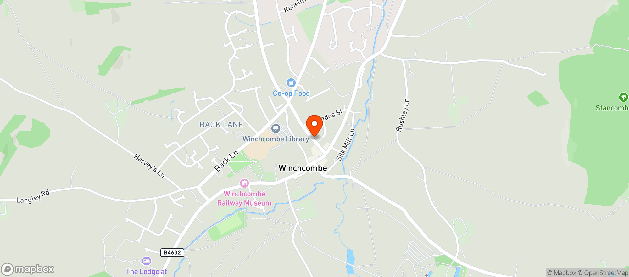 Map showing The Lion Inn