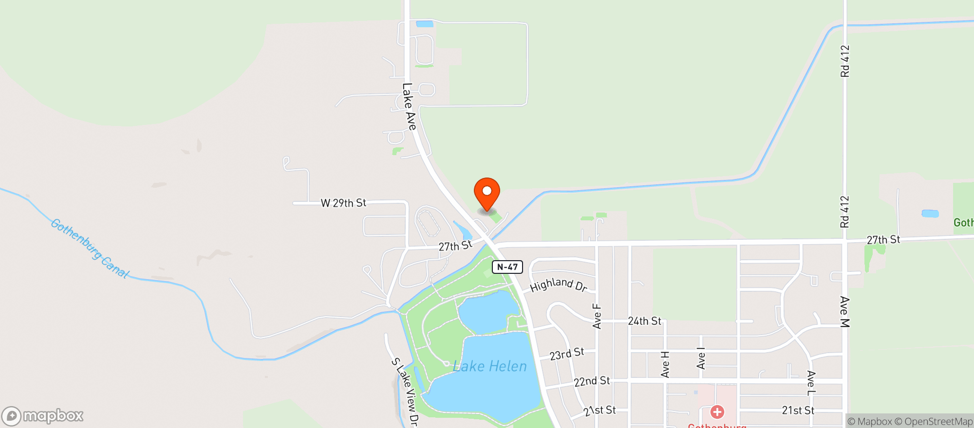 Map showing LAKESIDE FUN CENTER #0