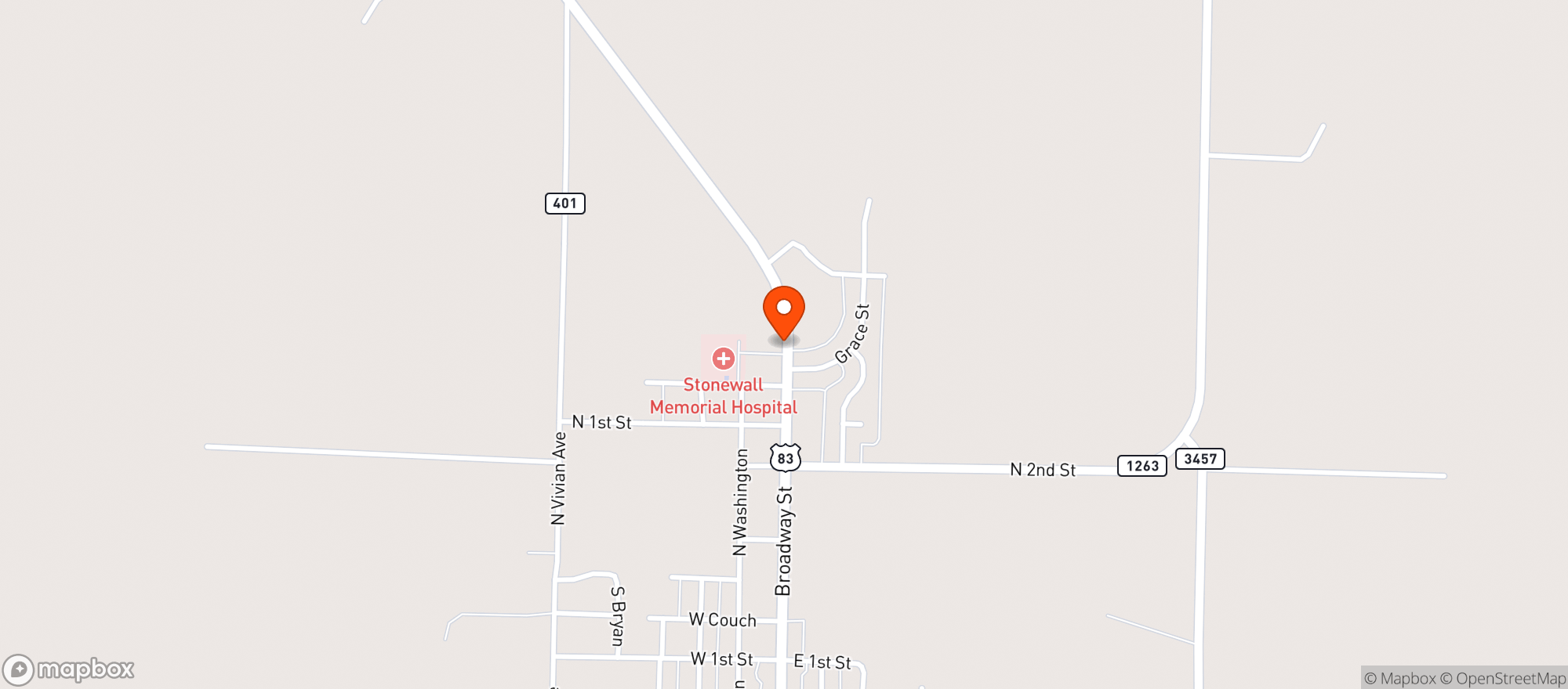 Map showing Allsup's
