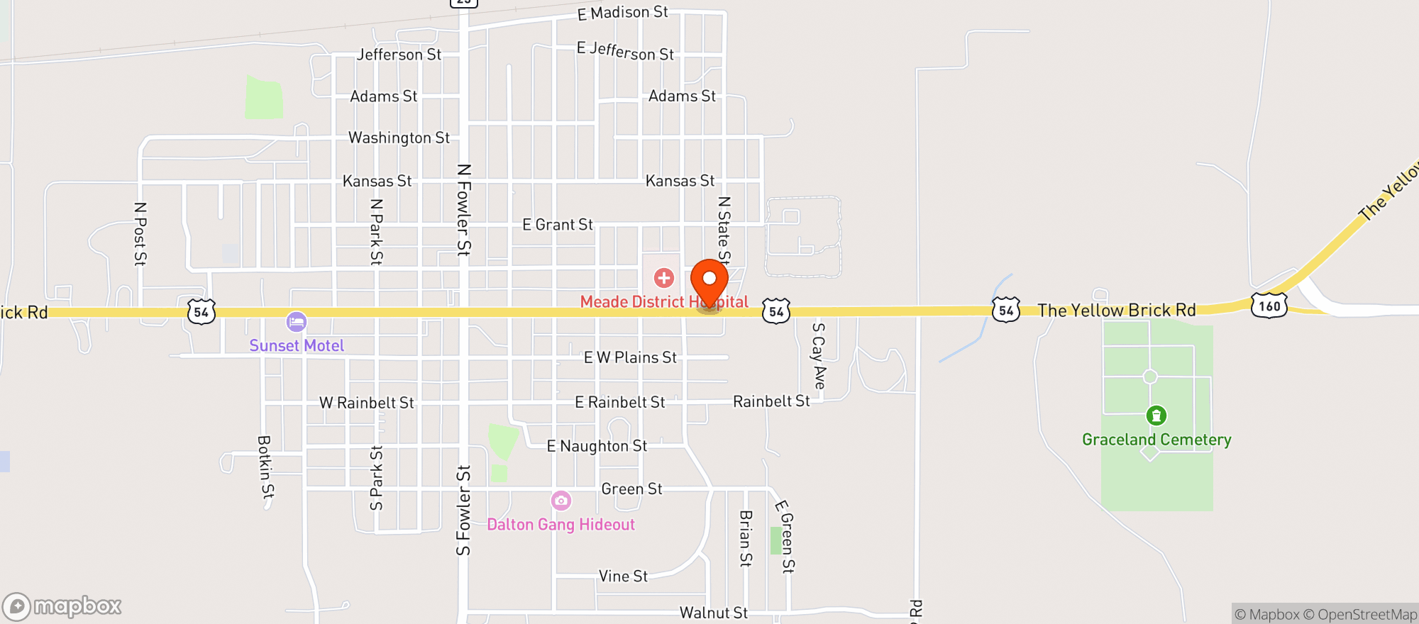 Map showing Liquor Ranch
