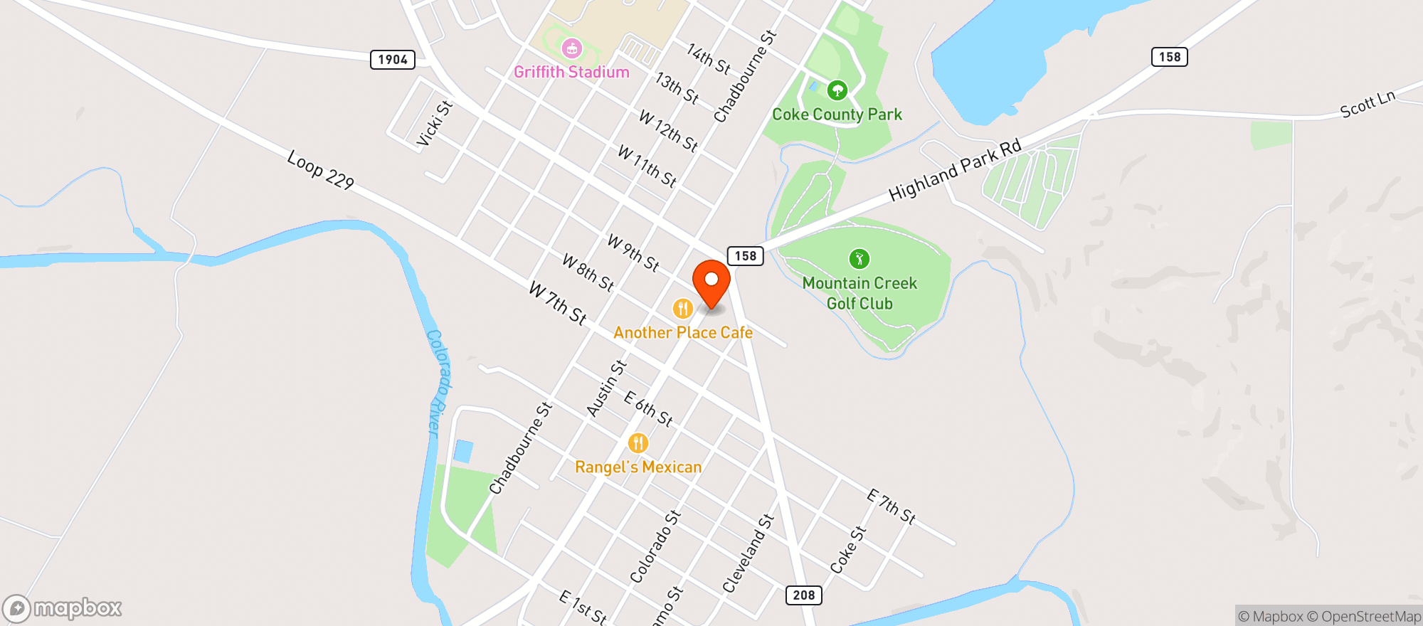 Map showing Allsup's