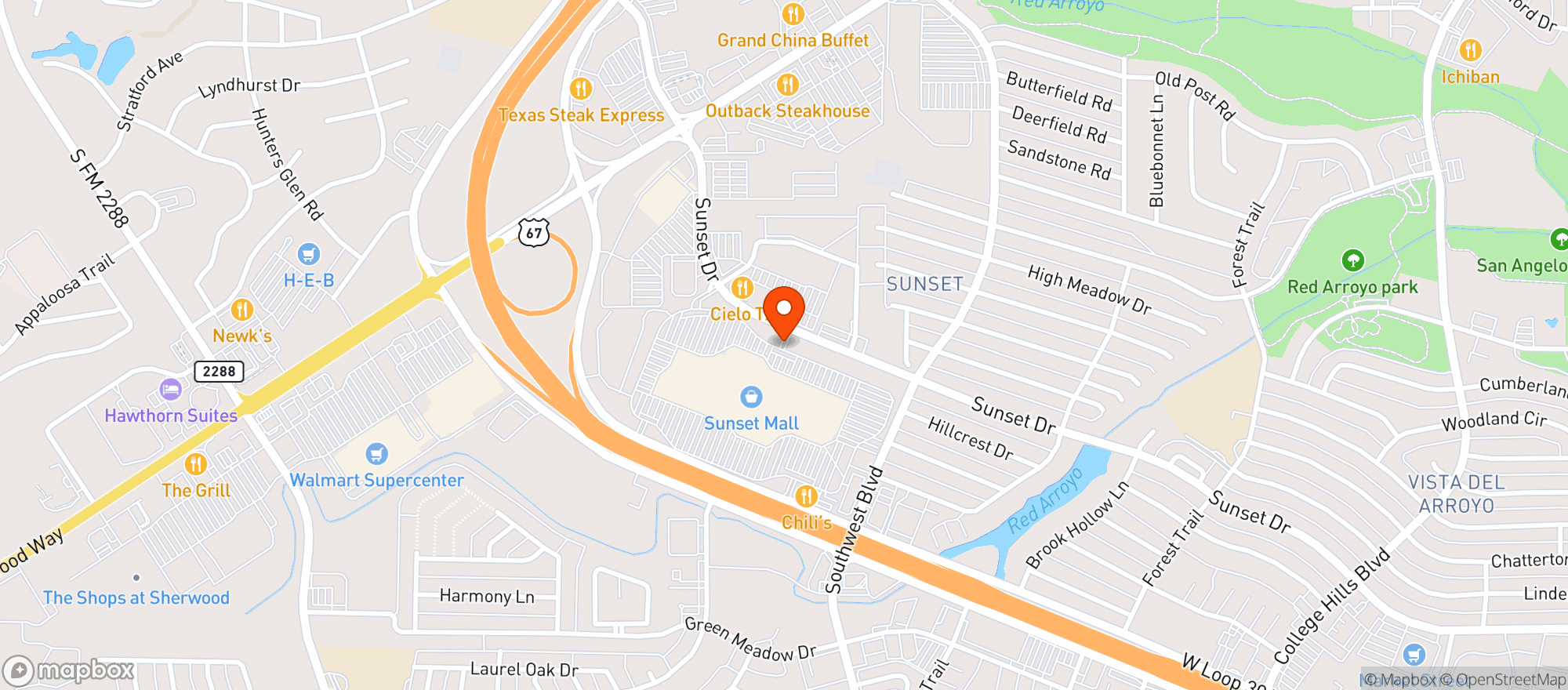 Map showing Gnc