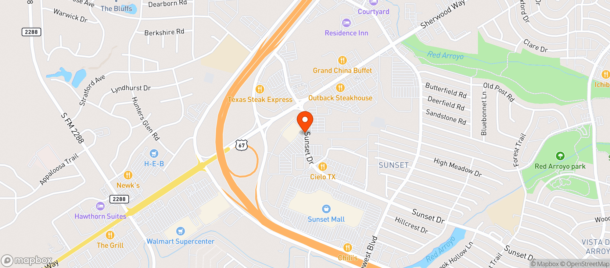 Map showing Target