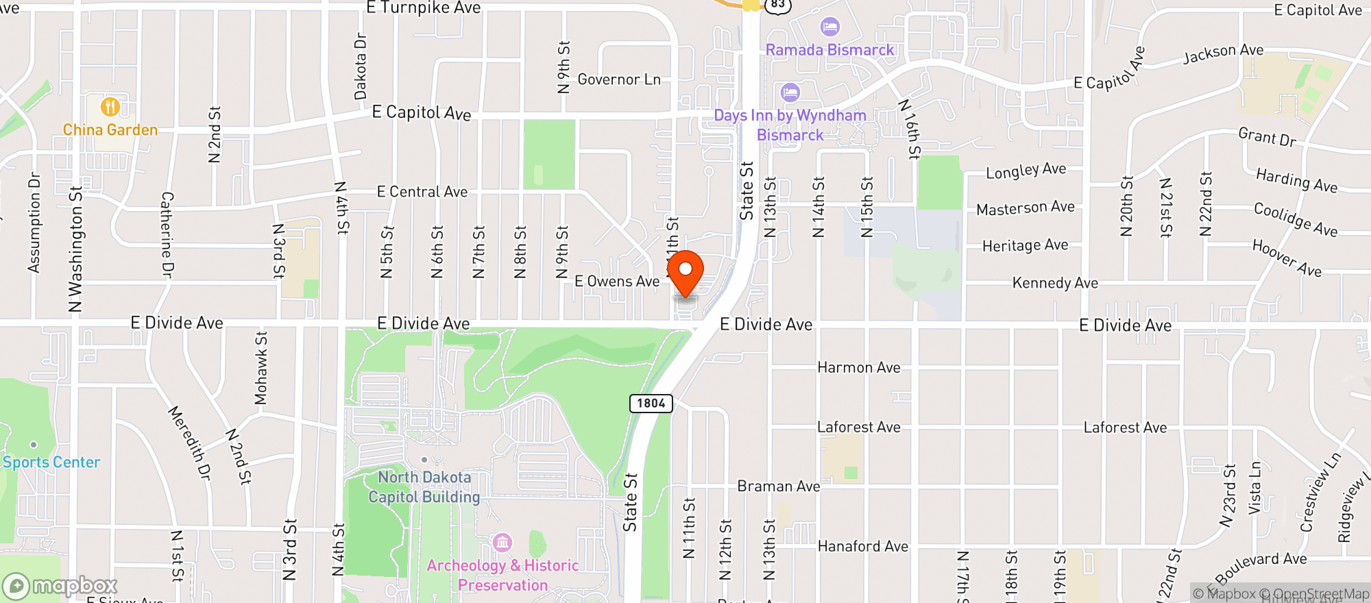 Map showing Petro Serve Usa