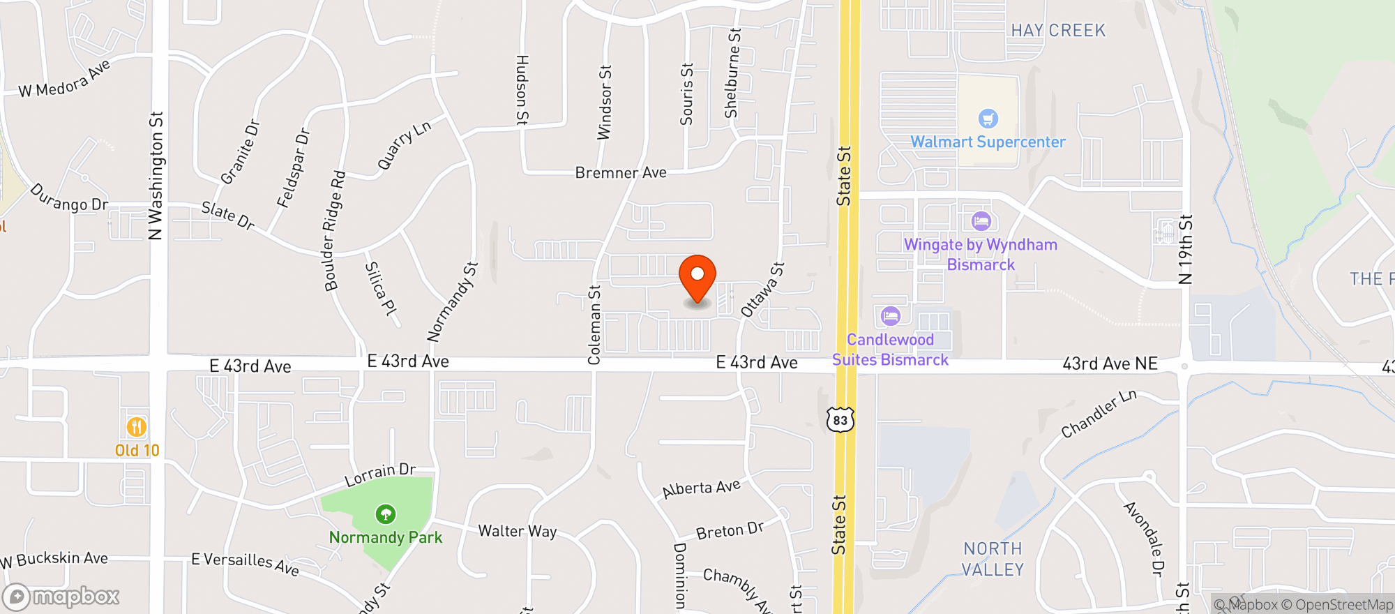 Map showing Cash Wise Liquor #3051