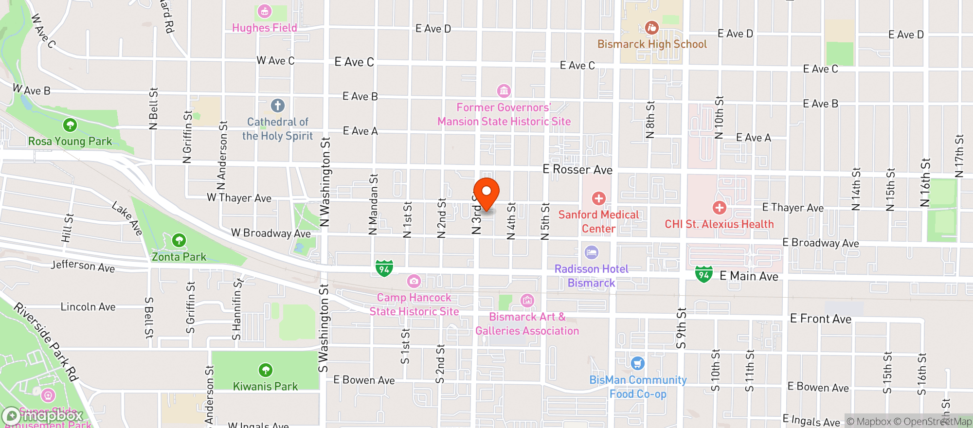 Map showing Jl Beers
