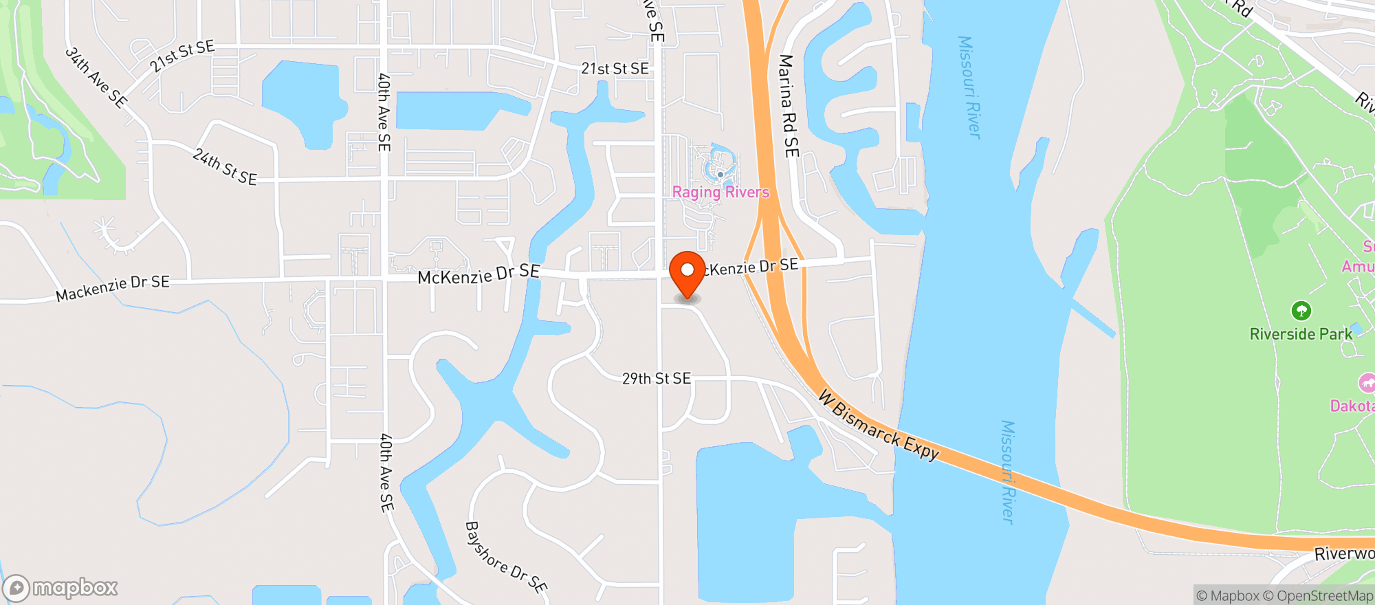Map showing Broken Oar Bar