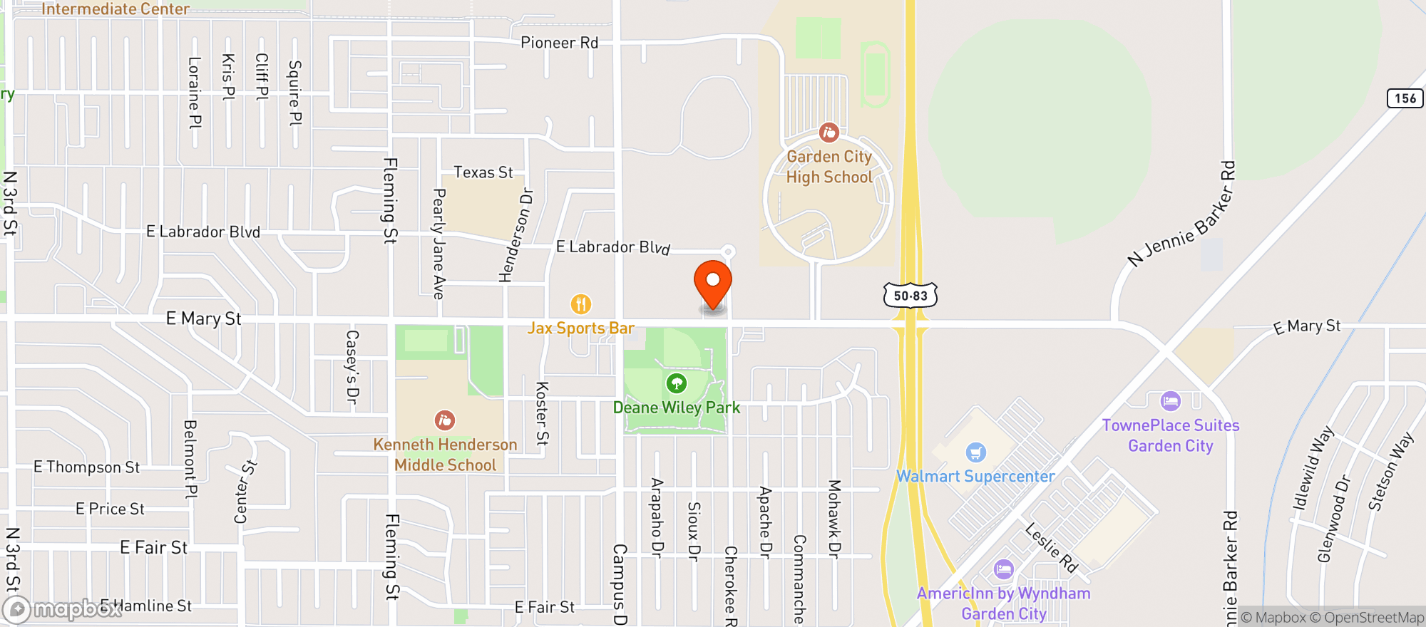 Map showing Mary Street Icehouse