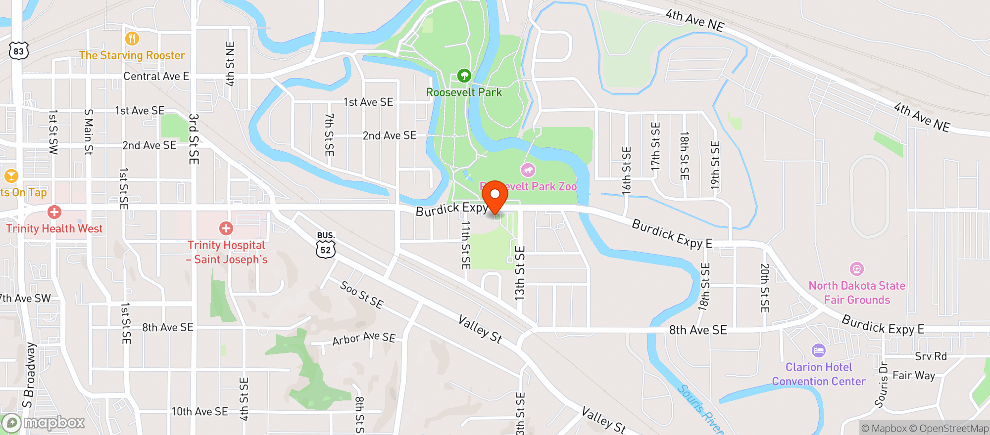 Map showing Corbett Field