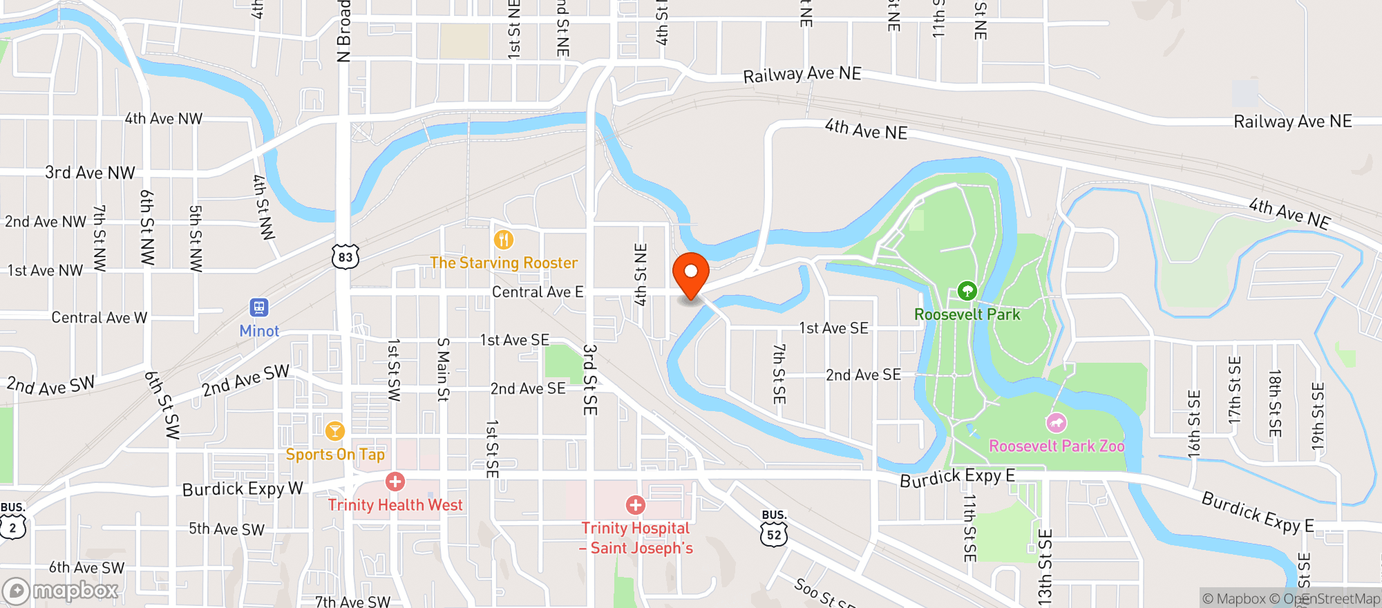 Map showing Atypical Brewery & Barrelworks