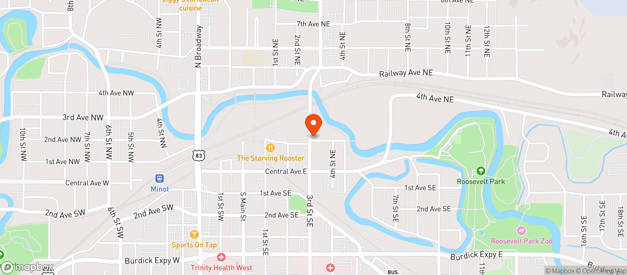 Map showing Icebox
