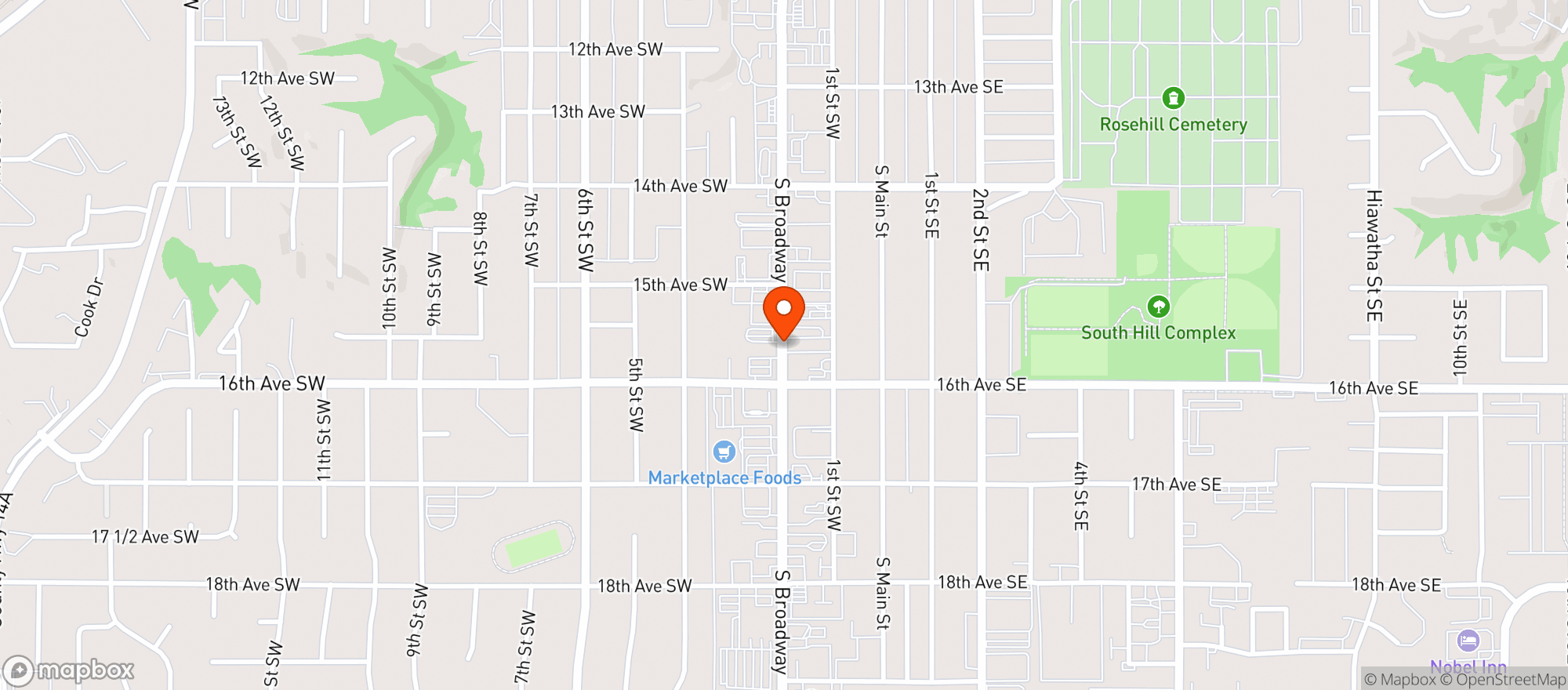Map showing Taco Feliz