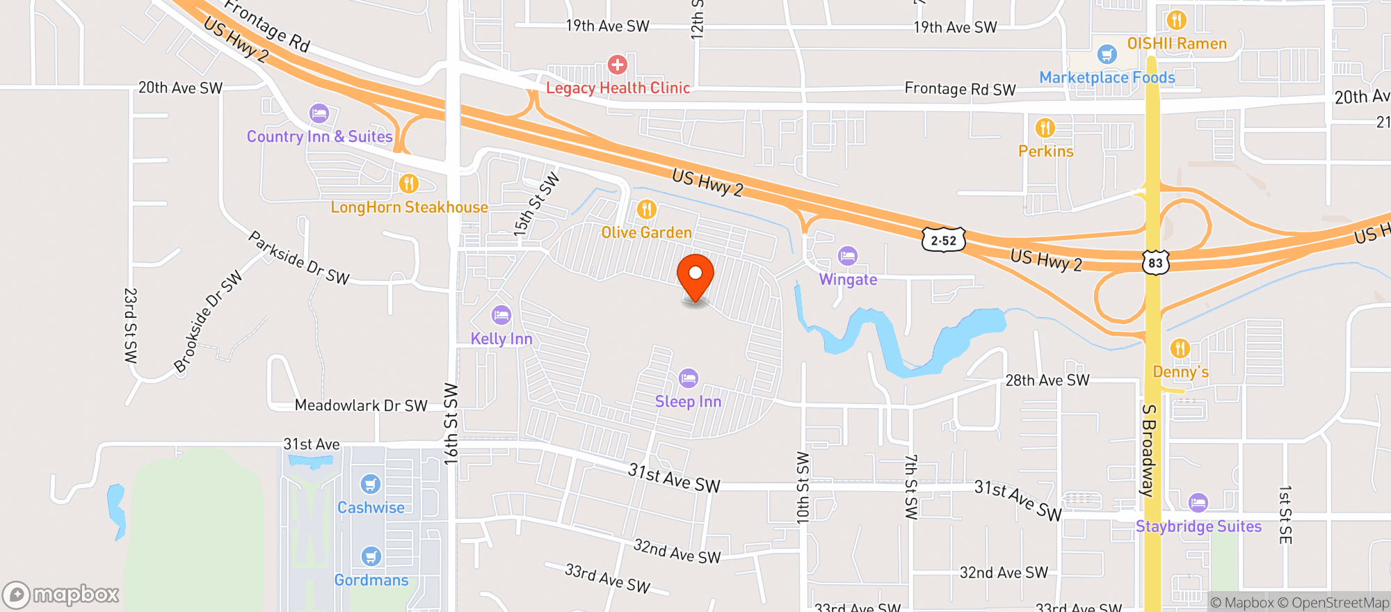Map showing Target Liquor