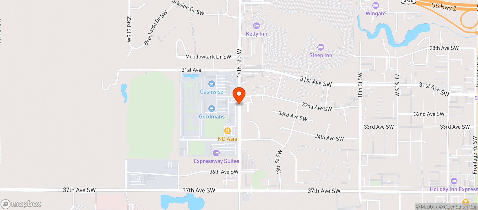 Map showing Cash Wise Liquor