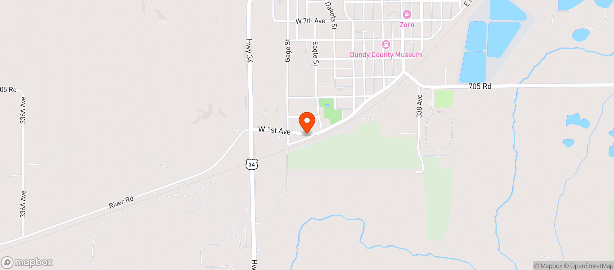 Map showing The Liquor Store