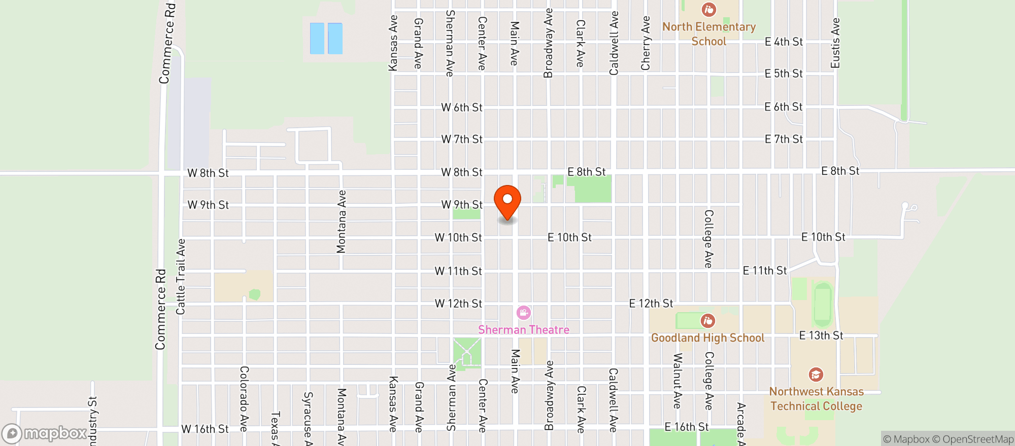 Map showing Garrett S Liquor
