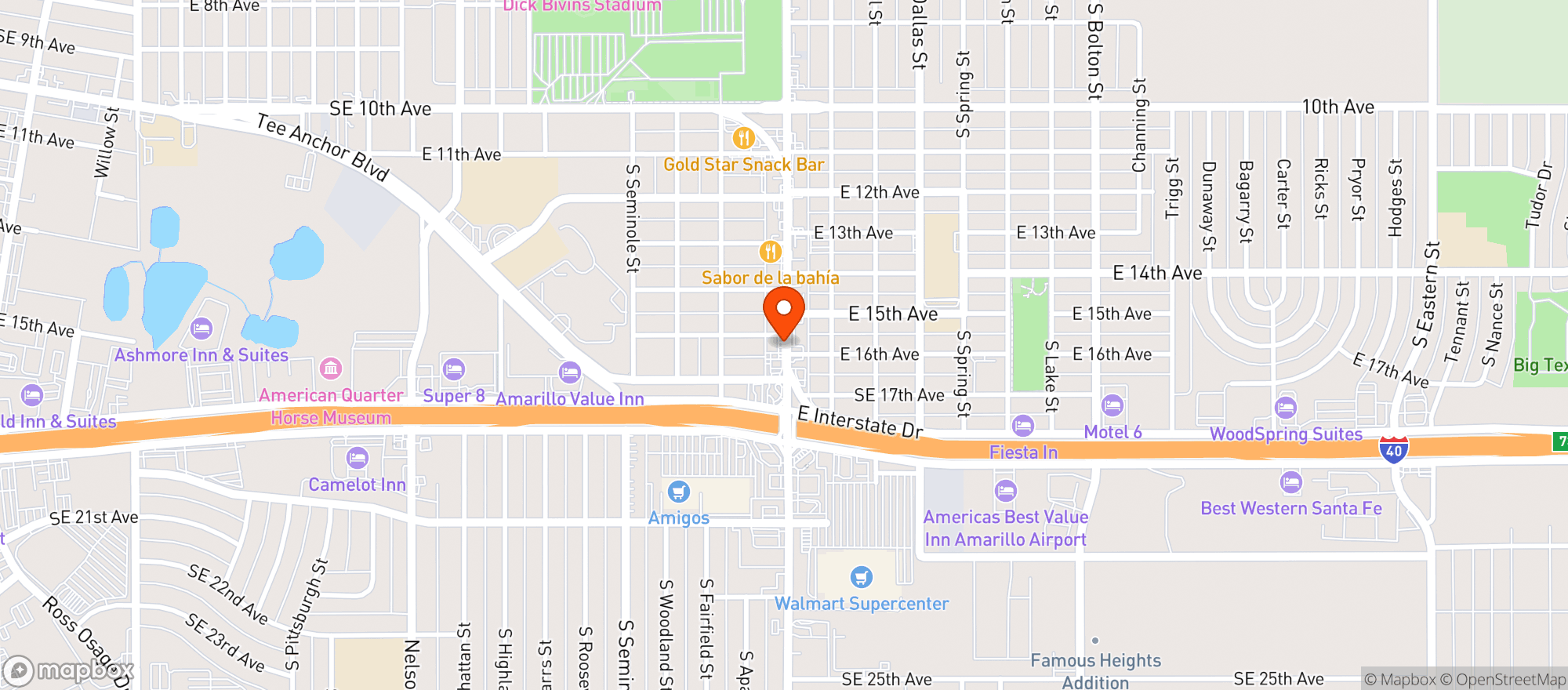 Map showing Toot N Totum