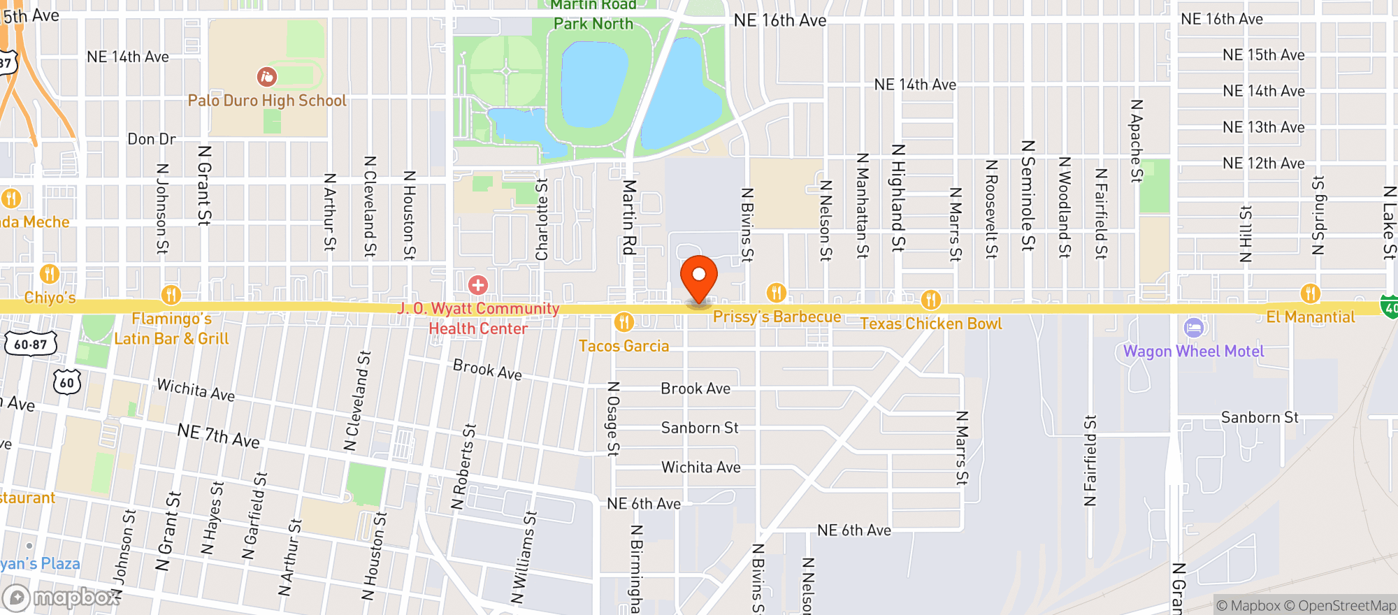 Map showing Quality Liquor