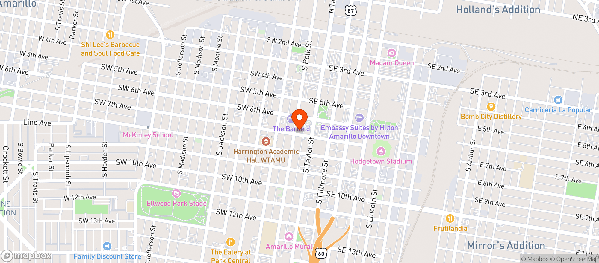 Map showing Crush